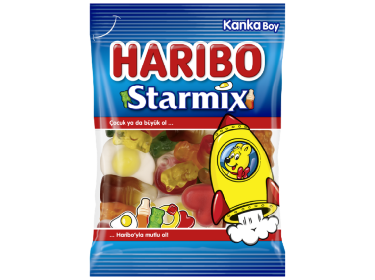 Haribo Starmix karışık jelibon şeker 80 g paket – Haribo toptan jelibon ürünü