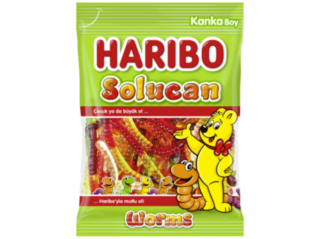 Haribo Worms Solucan Jelibon 80g 24’lü Koli