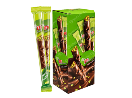 ETI CIKOLATA UZUN FISTIKLI 34g 16 Adet 8 Paket