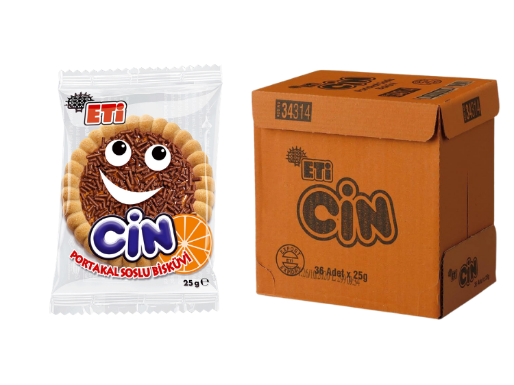 ETI CİN 25g 36 Adet paket – ETI toptan şekerleme ürünü