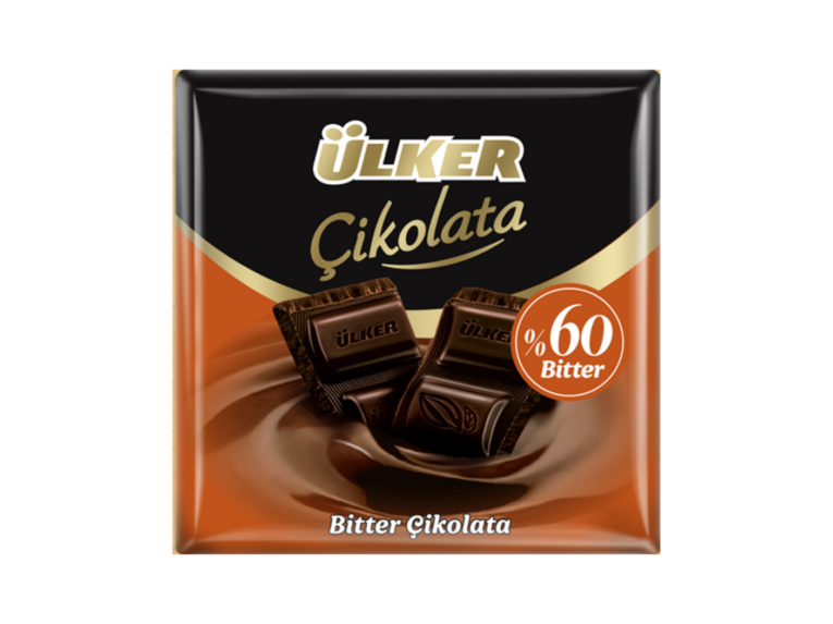 Ülker BITTER KARE 60g 6 Adet 6 Paket paket – Ülker toptan çikolata ürünü