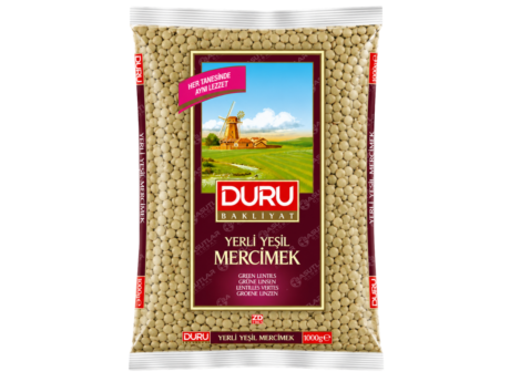 DURU YESIL MERCIMEK 1KG 12 Adet