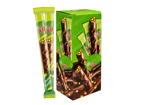 ETI CIKOLATA UZUN FISTIKLI 34g 16 Adet 8 Paket