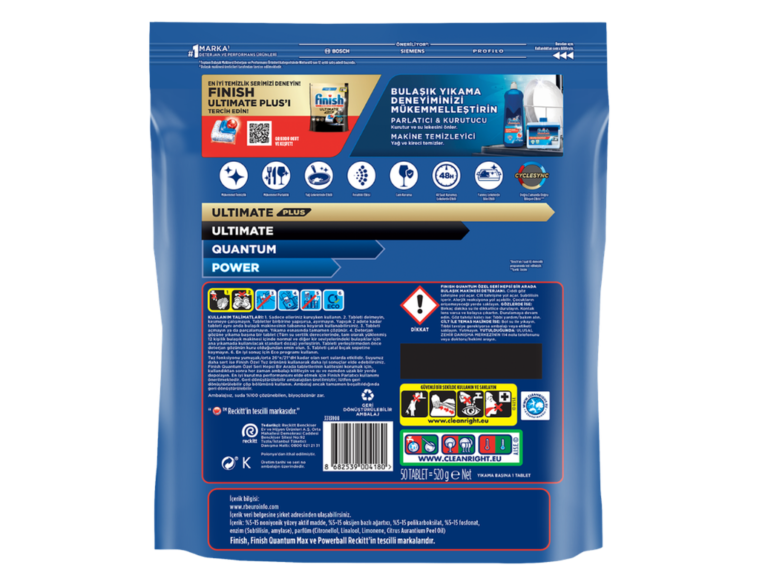FINISH H1A ÖZEL SERİ 50Lİ*6AD paket – Finish toptan temizlik ürünü