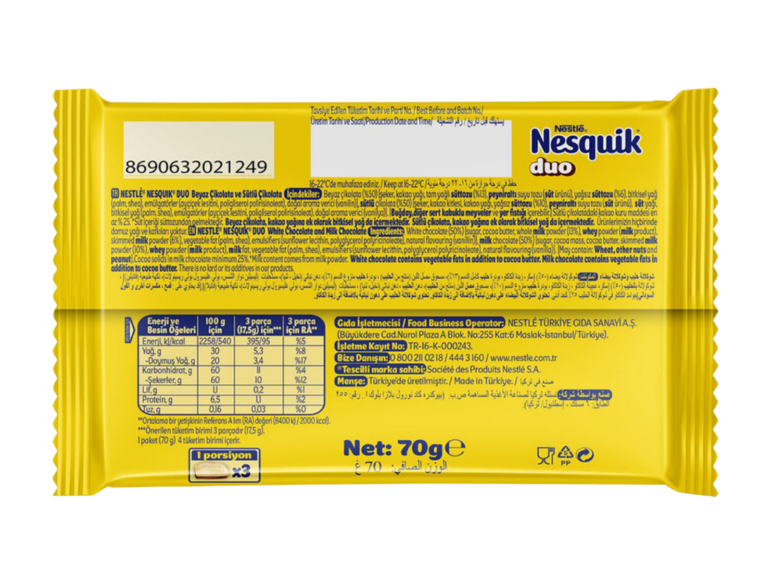 NESTLE NESQUİK DUO 70g 6 24 arka yüz – Nestle toptan atıştırmalık ürünü