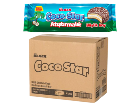 ULKER Cocostar Snack 154g 12 Pcs