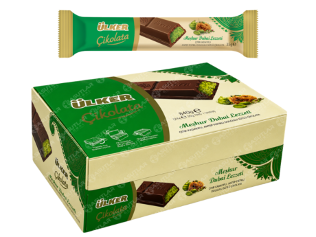 ULKER Dubai Chocolate 35g 24 Pcs 6 Pack